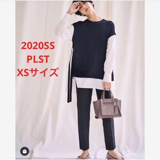 PLST - 未使用＊大草直子さん着 PLST 上質＊ポリエステルトリコットスティックパンツ