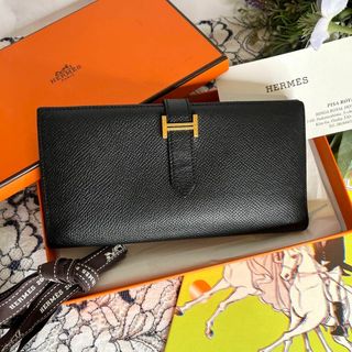 エルメス(Hermes)のHERMES エルメス【美品】ベアンスフレ ヴォーエプソン 長財布 マチあり(財布)