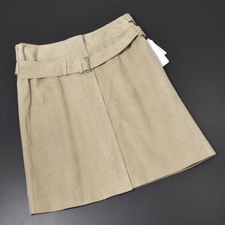 エスマックスマーラ('S Max Mara)の未使用 定価13万円 'S MaxMara 羊革 ラムレザースカート 42 XL(ミニスカート)