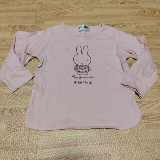 ミッフィー(miffy)のミッフィー　長袖　ロンＴ　100　ピンク(Tシャツ/カットソー)
