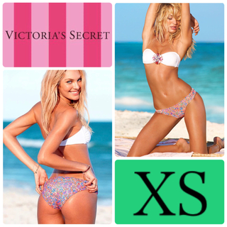 ヴィクトリアズシークレット(Victoria's Secret)のレア 新品 水着 ヴィクトリアシークレット 白オレンジ XS(水着)