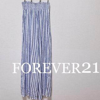 フォーエバートゥエンティーワン(FOREVER 21)のFOREVER21 フォーエバー21 ストライプ柄 ワイドパンツ(その他)