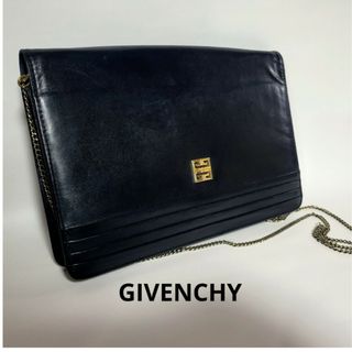 GIVENCHY　ジバンシー　ショルダーバッグ　チェーン　ネイビーブラック