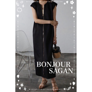 ボンジュールサガン(BONJOUR SAGAN)のBonjour sagan  ダブルジップ3wayVネックジャンパースカート(ロングワンピース/マキシワンピース)