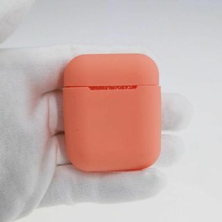 AirPods 1・2 シリコンケース コーラルオレンジ [118](モバイルケース/カバー)