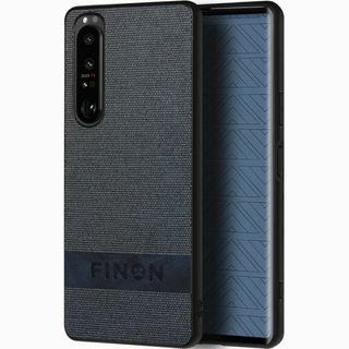 【サイズ:Xperia1IV_色:ネイビー】FINON Xperia 1 IV (その他)