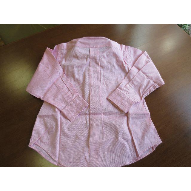 子どもボタンダウンシャツ　ピンク＃100 キッズ/ベビー/マタニティのキッズ服男の子用(90cm~)(ブラウス)の商品写真