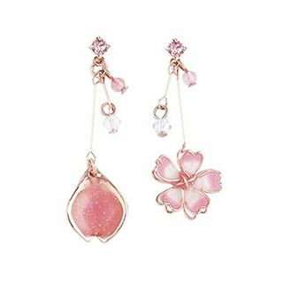 CHERRY Knot ピアス イヤリング 桜 フラワー ノンホールピアス メッ(その他)