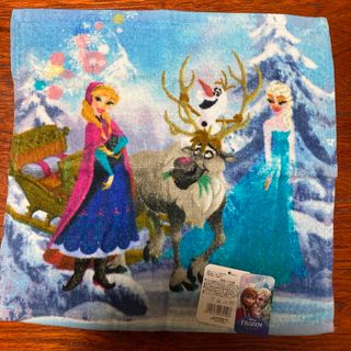 ディズニー(Disney)のアナ雪 ハンドタオル 大きめ 新品　ウォッシュタオル　ディズニー　アナと雪の女王(キャラクターグッズ)