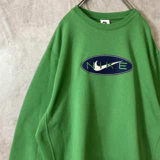 NIKE - 【櫻坂46 山﨑天さん着用、ビッグ刺繍ロゴ】NIKEオーバーサイズスウェット緑