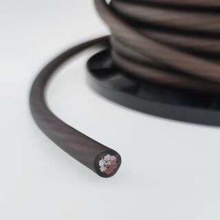 GHOST EP4K アンプ配線 ケーブル 4ゲージ 黒 1メートル切売り(カーオーディオ)