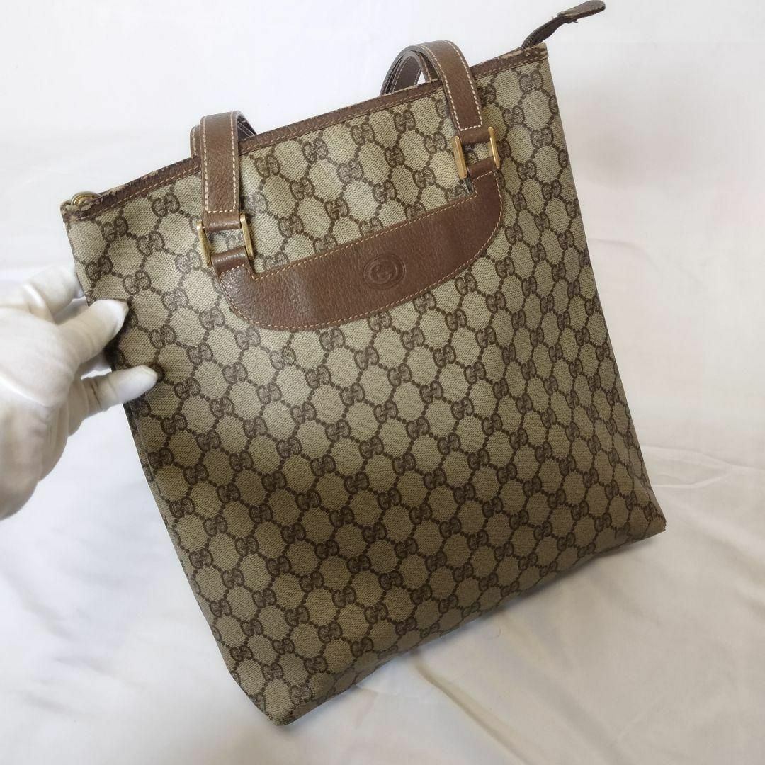 GUCCI グッチ ヴィンテージ トートバッグ GGロゴオールド ユニ GUCCI グッチ ヴィンテージ トートバッグ GGロゴオールド ユニ