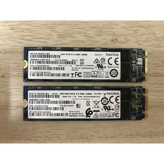 サンディスク(SanDisk)の2枚◆使用1181h & 4722h◆128GB◆M.2 SATA SSD(PCパーツ)