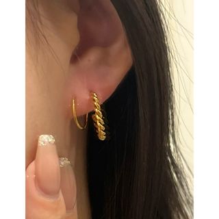 Larme. spiral pierce シルバー(ピアス)