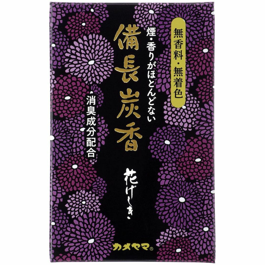 サイズ:50グラムx1カメヤマ 花げしき 備長炭 ミニ寸 お線香 無香料 インテリア/住まい/日用品のインテリア/住まい/日用品 その他(その他)の商品写真