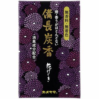 サイズ:50グラムx1カメヤマ 花げしき 備長炭 ミニ寸 お線香 無香料(その他)