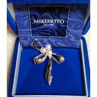 MIKIMOTO - 新品未使用 ミキモト ブローチ 花 ベビーパール エレガント アコヤ　3粒