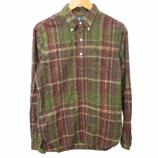 ラルフローレン(Ralph Lauren)のラルフローレン カジュアルシャツ BDシャツ 長袖 緑 赤系 S ■GY14(シャツ)