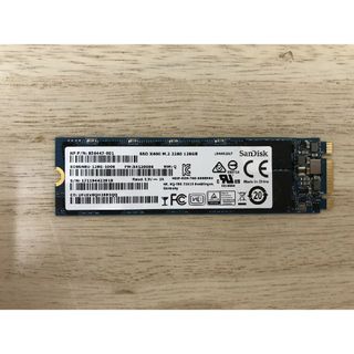 サンディスク(SanDisk)の使用10268h◆128GB◆M.2 SATA SSD◆Type2280(PCパーツ)