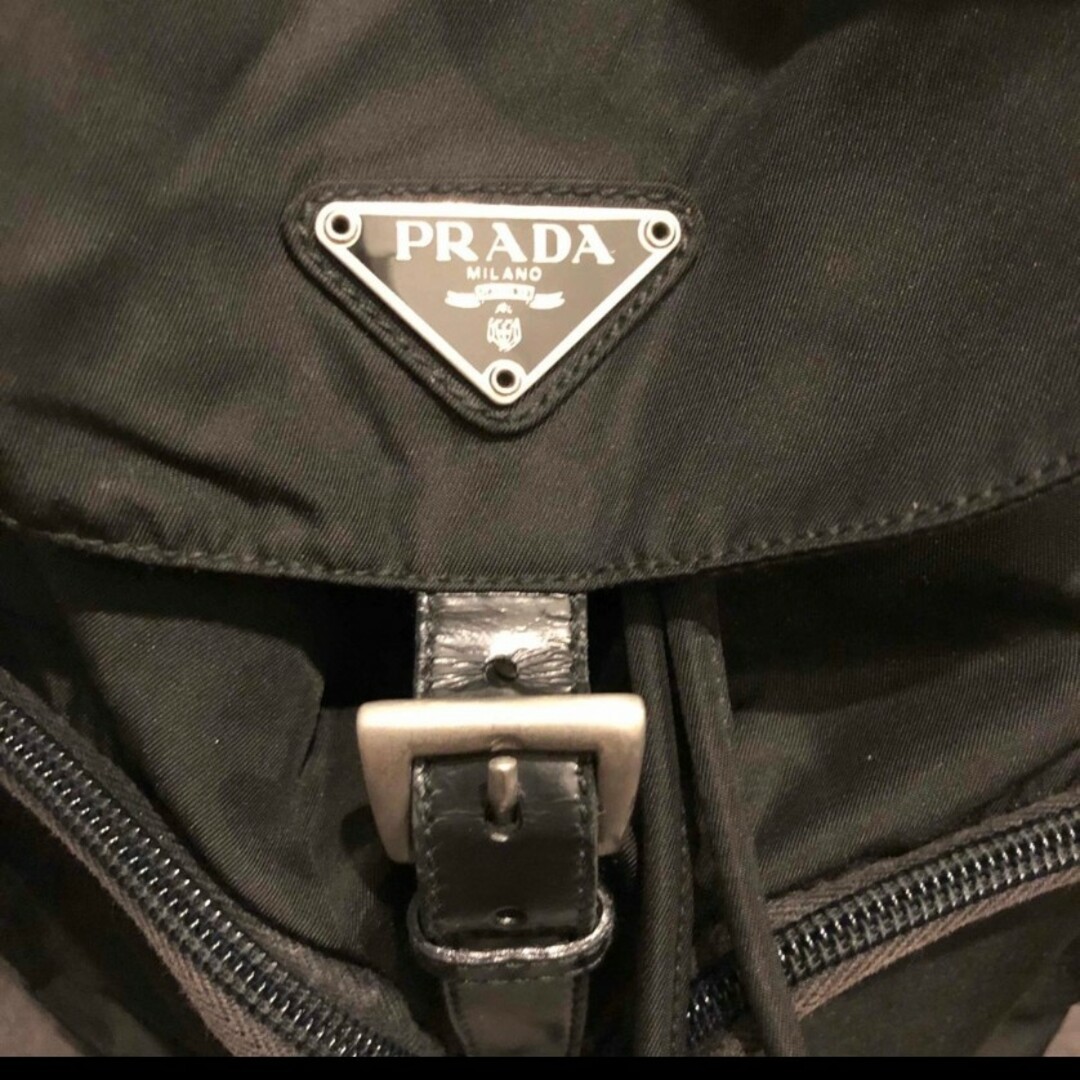 良品 プラダ 黒 リュック ナイロン 三角ロゴ 良品 プラダ 黒 リュック ナイロン 三角ロゴ
