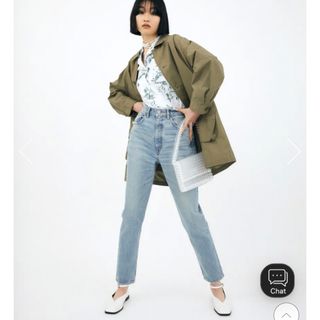 マウジー(moussy)のマウジー♡HW IZM SKINNY（デニムパンツ）23インチ　ライトブルー(デニム/ジーンズ)