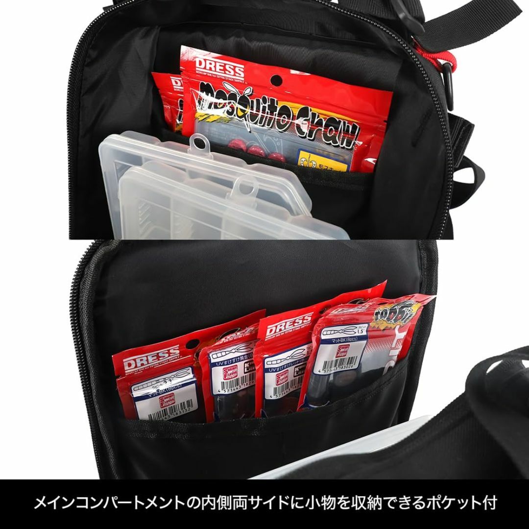 【色: BK/BK】[DRESS] メッセンジャー バッグ 2.0 釣り リュッ スポーツ/アウトドアのフィッシング(その他)の商品写真