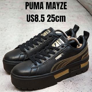 プーマ(PUMA)のPUMA MAYZE プーマ メイズ 25cm ブラック 厚底スニーカー(スニーカー)