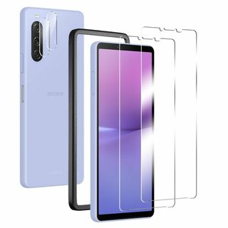 【色:Xperia10V】Xperia 10 V フィルム 2枚 + カメラフィ(その他)