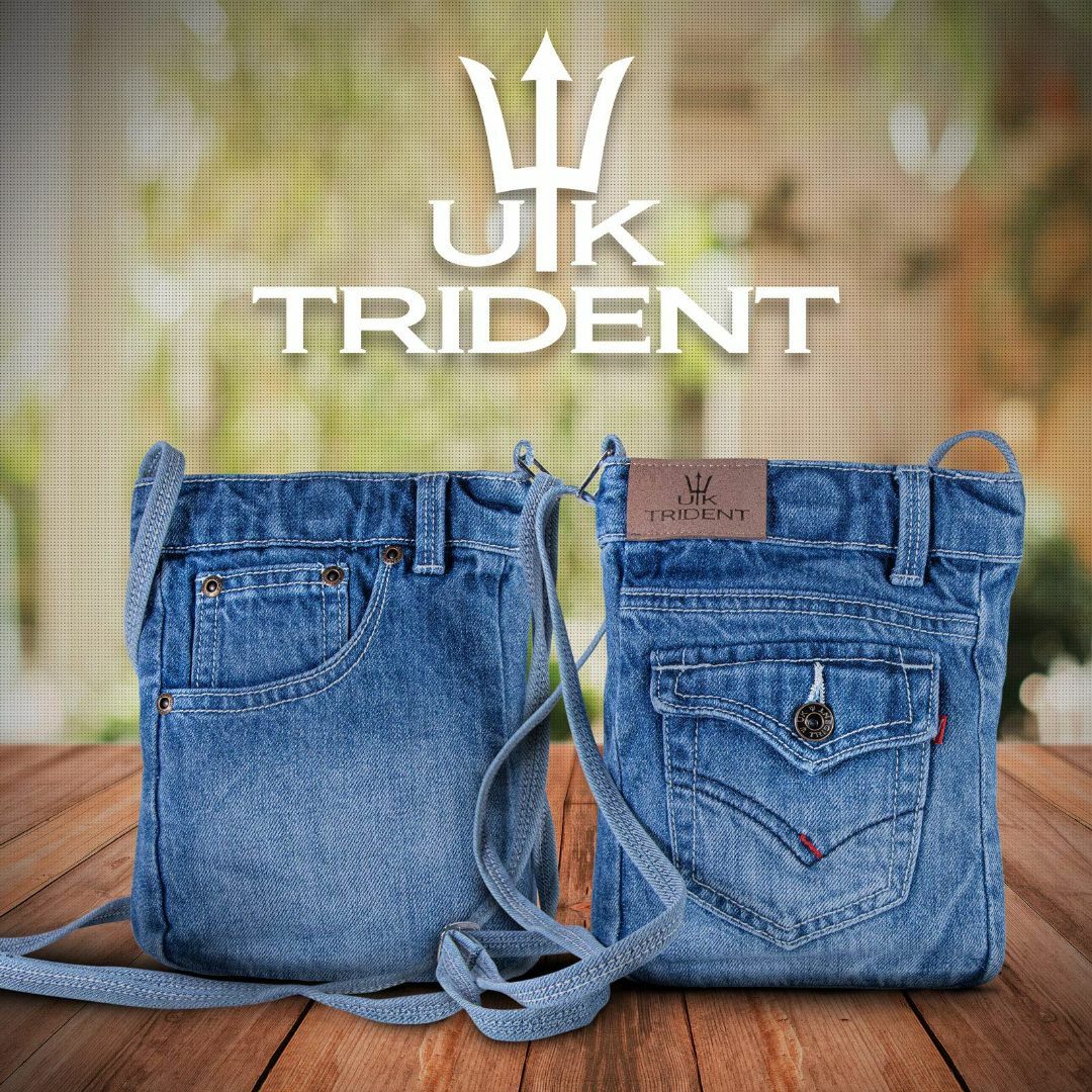 UK Trident デニム スマホショルダー バッグ ショルダーバッグ スマホ レディースのバッグ(その他)の商品写真