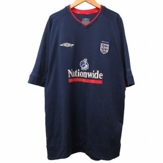 アンブロ(UMBRO)のアンブロ イングランド代表 00s トレーニングゲームシャツ ネイビー L-XL(ウェア)