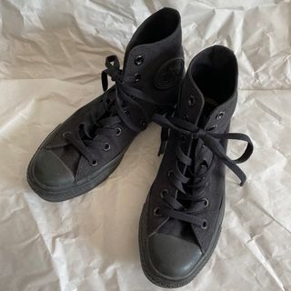 コンバース(CONVERSE)の23.5cm コンバース　オールスター　オールブラック　ハイカットスニーカー(スニーカー)