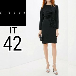 シスレー(Sisley)の【新品】SISLEY シスレー タイト ドレス ひざ丈ワンピース フォーマル(ひざ丈ワンピース)