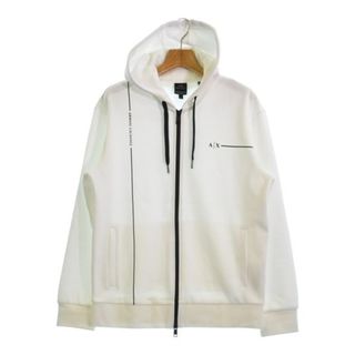 A/X ARMANI EXCHANGE パーカー M 白 【古着】【中古】(パーカー)