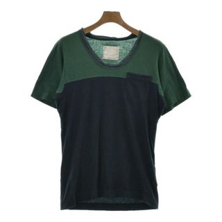 sacai - sacai サカイ Tシャツ・カットソー 3(L位) 紺x緑 【古着】【中古】