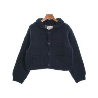 BEAMS BOY ビームスボーイ カーディガン -(M位) 紺 【古着】【中古】