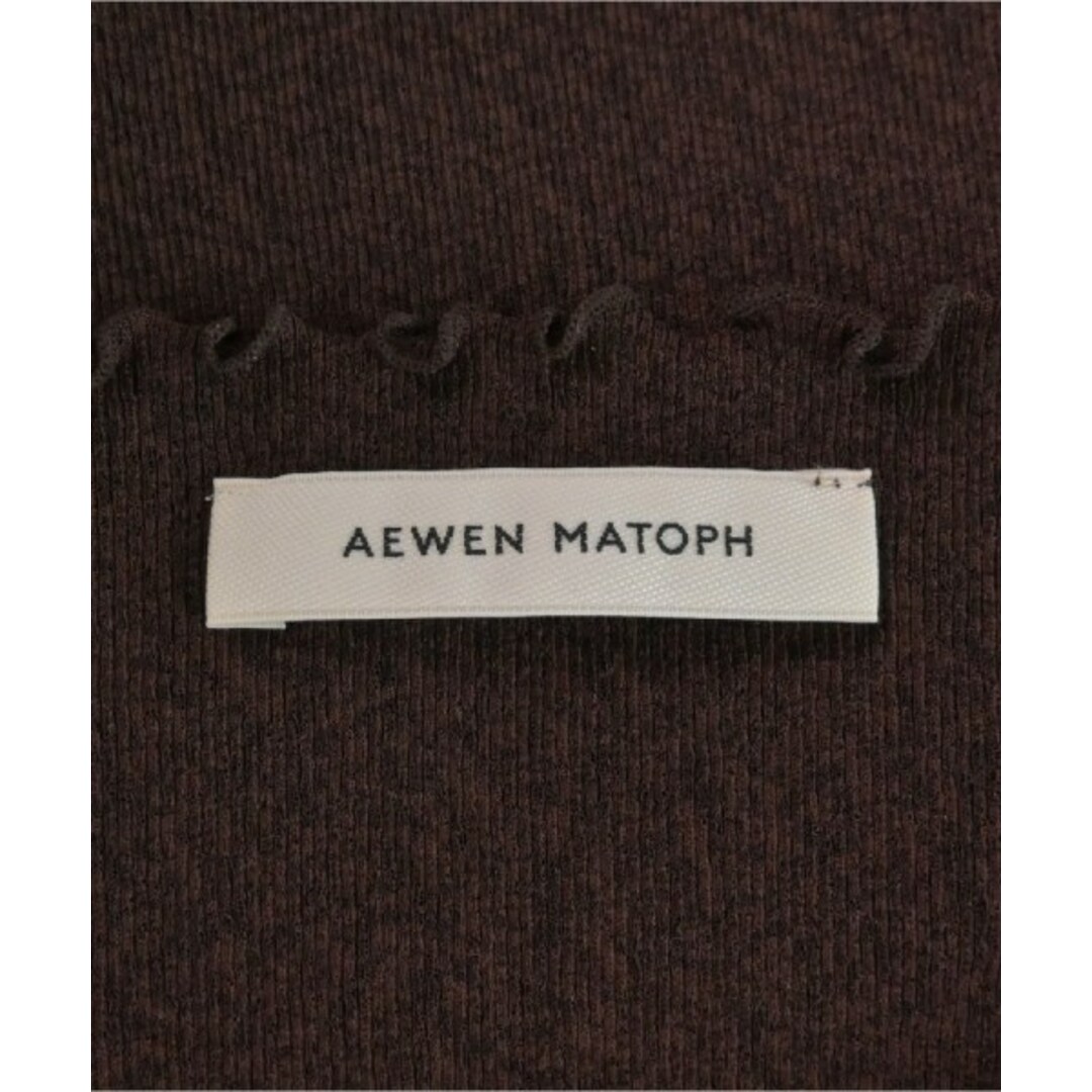 AEWEN MATOPH(イウエンマトフ)のAEWEN MATOPH Tシャツ・カットソー -(XS位) 茶系 【古着】【中古】 レディースのトップス(カットソー(半袖/袖なし))の商品写真