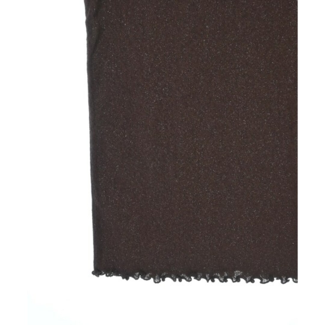 AEWEN MATOPH(イウエンマトフ)のAEWEN MATOPH Tシャツ・カットソー -(XS位) 茶系 【古着】【中古】 レディースのトップス(カットソー(半袖/袖なし))の商品写真