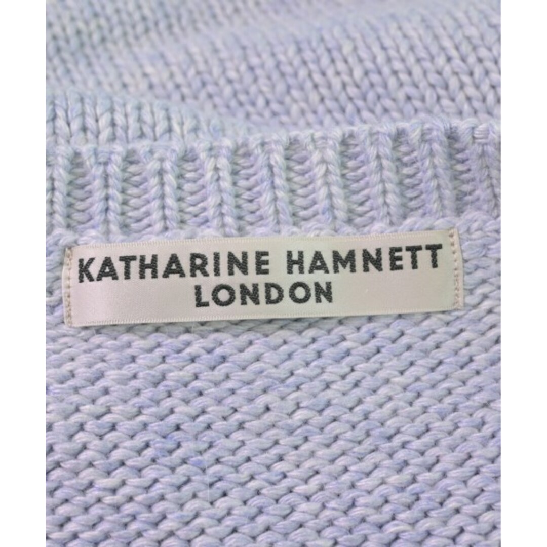 KATHARINE HAMNETT(キャサリンハムネット)のKATHARINE HAMNETT ニット・セーター F 青 【古着】【中古】 レディースのトップス(ニット/セーター)の商品写真