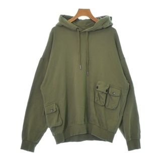 ディーゼル(DIESEL)のDIESEL ディーゼル パーカー M カーキ 【古着】【中古】(パーカー)