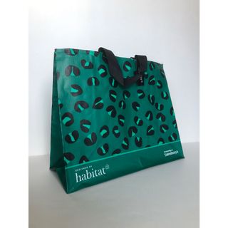 イギリス Sainsbury's（セインズベリーズ）habiat／ダークグリーン(エコバッグ)