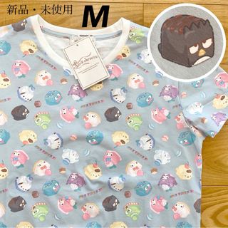 サンリオ(サンリオ)の【M】サンリオキャラクター　キューブスイーツ　総柄　半袖Tシャツ●レディース(Tシャツ(半袖/袖なし))