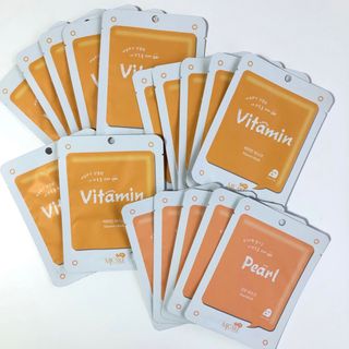 フェイスマスク パック Vitamin peel 17枚セット 韓国美容(パック/フェイスマスク)