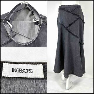 INGEBORG - INGEBORG インゲボルグ マーメイド デニムスカート ストレッチ 68cm