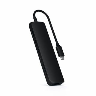 【色:ブラック】Satechi イーサネット付き スリム 7in1 USB-Cハ(PC周辺機器)