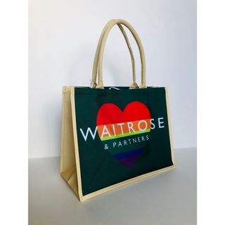 イギリス  Waitrose（ウェイトローズ）エコバッグ （レインボーハート）(エコバッグ)