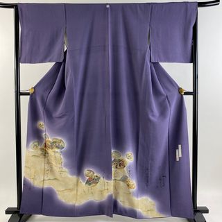 色留袖 身丈160cm 裄丈64.5cm 正絹 秀品 【中古】(着物)