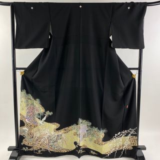 黒留袖 身丈167cm 裄丈66.5cm 正絹 美品 名品 【中古】(着物)