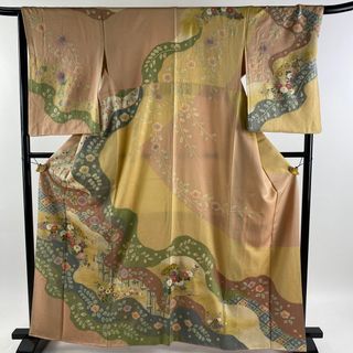 訪問着 身丈164cm 裄丈68cm 正絹 名品 【中古】(着物)