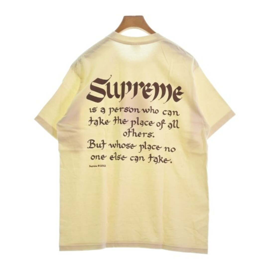 Supreme(シュプリーム)のSupreme シュプリーム Tシャツ・カットソー M ベージュ 【古着】【中古】 メンズのトップス(Tシャツ/カットソー(半袖/袖なし))の商品写真