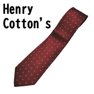 Henry Cotton's ヘンリーコットンズ シルク100% 国産 ネクタイ(ネクタイ)